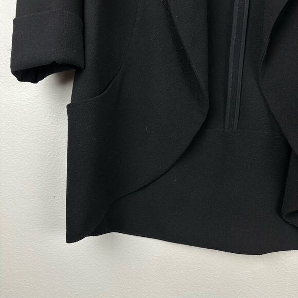 Aritzia Wilfred Chevalier Jacket Black 2 Open Front - Picture 6 of 13